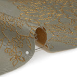 Metallic Brocade - Gray and Gold Illustrated Garden