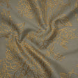 Metallic Brocade - Gray and Gold Illustrated Garden