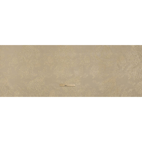 Metallic Brocade - Beige and Gold Illustrated Garden