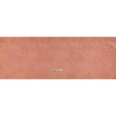 Metallic Brocade - Baby Pink and Magenta Illustrated Garden