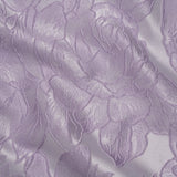 Polyester Brocade - Lavender Cabbage Roses