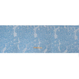 Polyester Brocade - Sky Blue Cabbage Roses