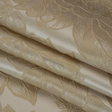 Polyester Brocade - Beige Cabbage Roses