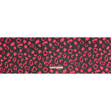 Lightweight Textured Burnout Brocade - Bright Pink and Black Animal Spots