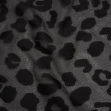 Lightweight Textured Burnout Brocade - Black on Black Animal Spots