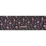 Lightweight Textured Burnout Brocade - Light Mauve and Black Polka Dots