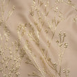 Metallic Brocade - Beige and Gold Flowering Branches