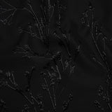 Metallic Brocade - Black on Black Flowering Branches