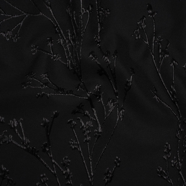 Metallic Brocade - Black on Black Flowering Branches