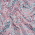 Metallic Brocade - Baby Pink and Sky Blue Abstract Sponge Texture