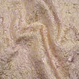 Metallic Brocade - Pale Pink and Gold Abstract Sponge Texture