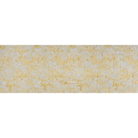 Metallic Brocade - Silver and Gold Abstract Sponge Texture