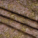 Metallic Brocade - Orchid Pink and Bright Gold Abstract Sponge Texture