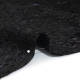 Metallic Brocade - Black and Navy Abstract Sponge Texture