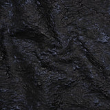 Metallic Brocade - Black and Navy Abstract Sponge Texture