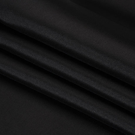 Polyester Mikado - Black - Frances Collection