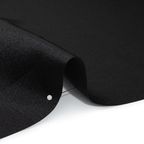 Polyester Mikado - Black - Frances Collection