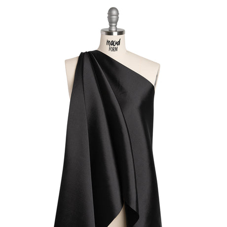 Polyester Mikado - Black - Frances Collection