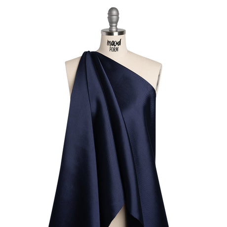 Polyester Mikado - Navy Blue - Frances Collection