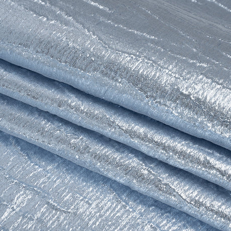 Metallic Brocade - Sky Blue Subtle Wrinkles - Kylie Collection