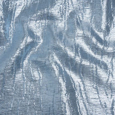 Metallic Brocade - Sky Blue Subtle Wrinkles - Kylie Collection