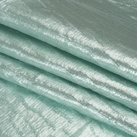 Metallic Brocade - Seafoam Green Subtle Wrinkles - Kylie Collection