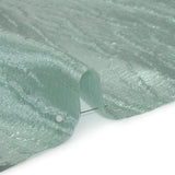 Metallic Brocade - Seafoam Green Subtle Wrinkles - Kylie Collection