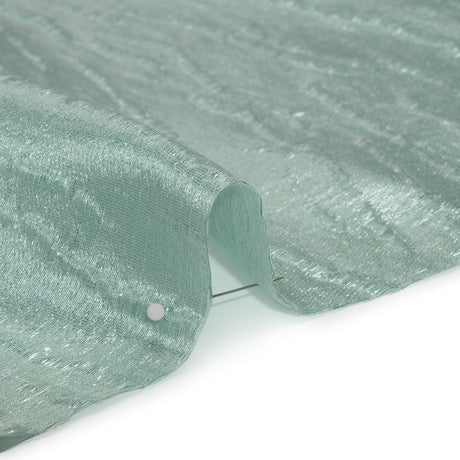 Metallic Brocade - Seafoam Green Subtle Wrinkles - Kylie Collection