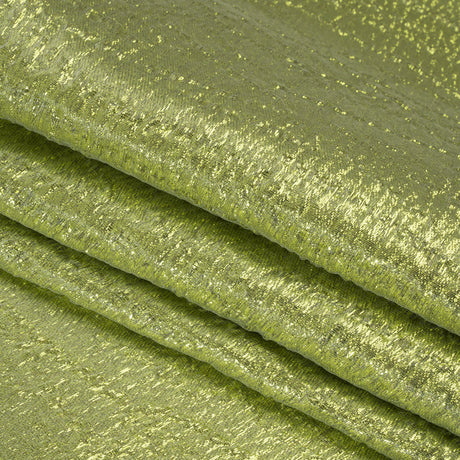 Metallic Brocade - Lime Green Subtle Wrinkles - Kylie Collection