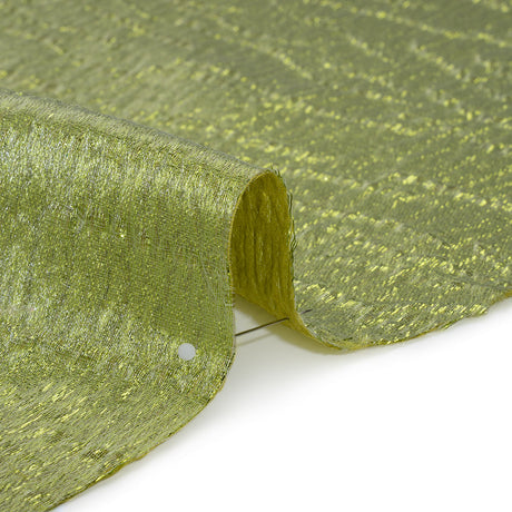 Metallic Brocade - Lime Green Subtle Wrinkles - Kylie Collection