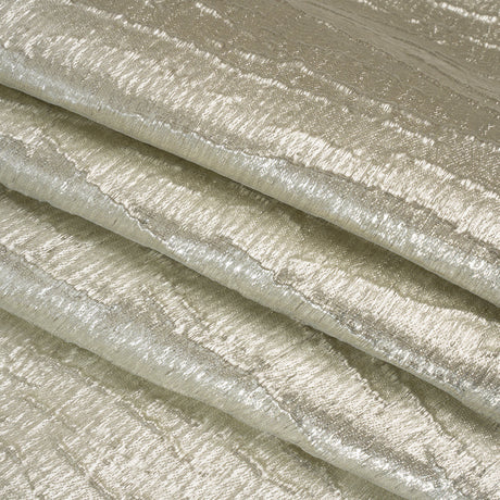 Metallic Brocade - Silver Subtle Wrinkles - Kylie Collection