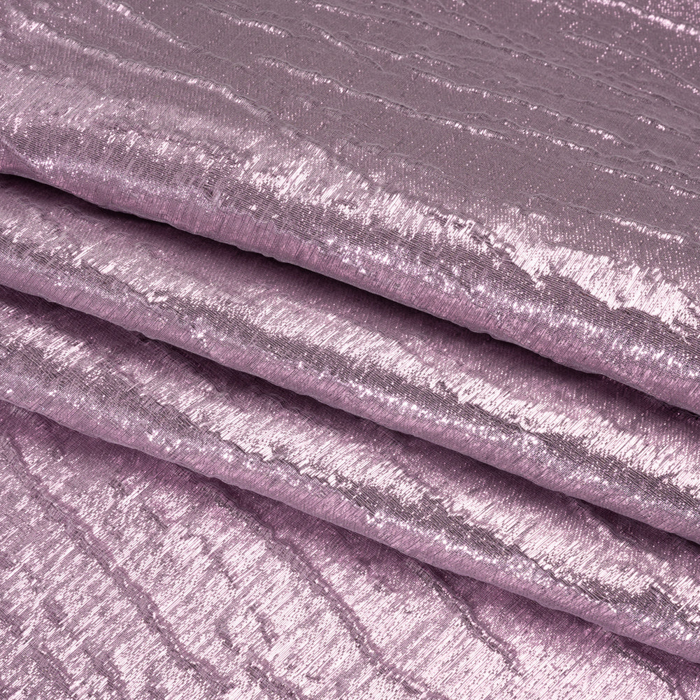 Metallic Brocade - Orchid Purple Subtle Wrinkles - Kylie Collection