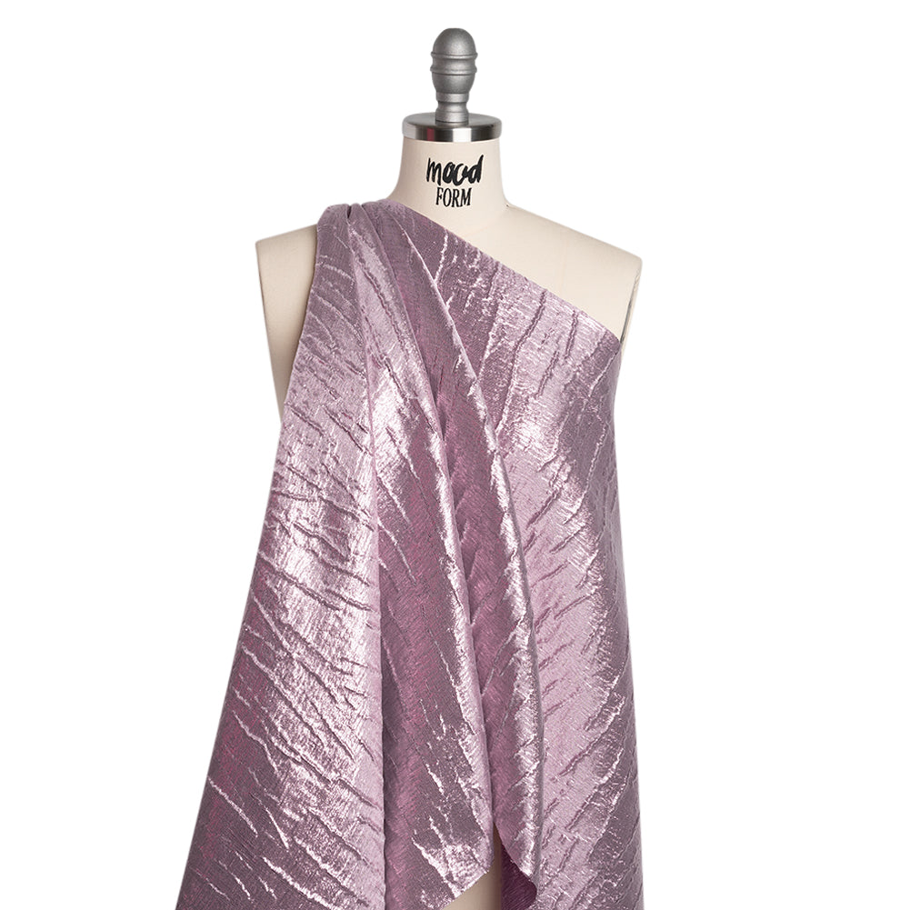 Metallic Brocade - Orchid Purple Subtle Wrinkles - Kylie Collection