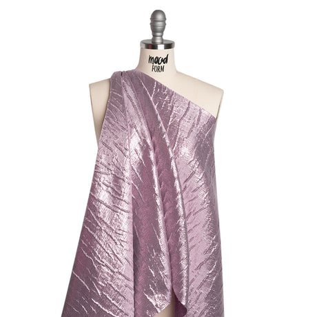 Metallic Brocade - Orchid Purple Subtle Wrinkles - Kylie Collection