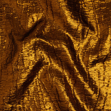 Metallic Brocade - Orange Subtle Wrinkles - Kylie Collection