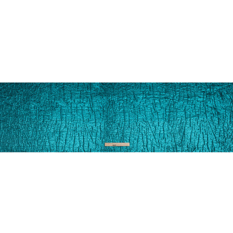 Metallic Brocade - Turquoise Subtle Wrinkles - Kylie Collection
