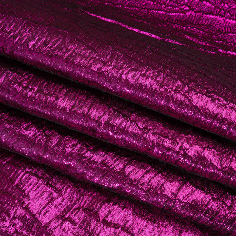 Metallic Brocade - Fuchsia Subtle Wrinkles - Kylie Collection
