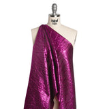 Metallic Brocade - Fuchsia Subtle Wrinkles - Kylie Collection