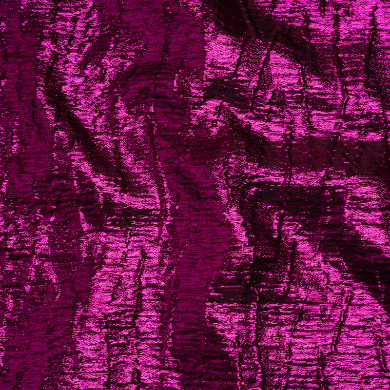 Metallic Brocade - Fuchsia Subtle Wrinkles - Kylie Collection