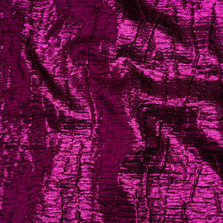 Metallic Brocade - Fuchsia Subtle Wrinkles - Kylie Collection