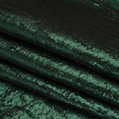 Metallic Brocade - Forest Green Subtle Wrinkles - Kylie Collection