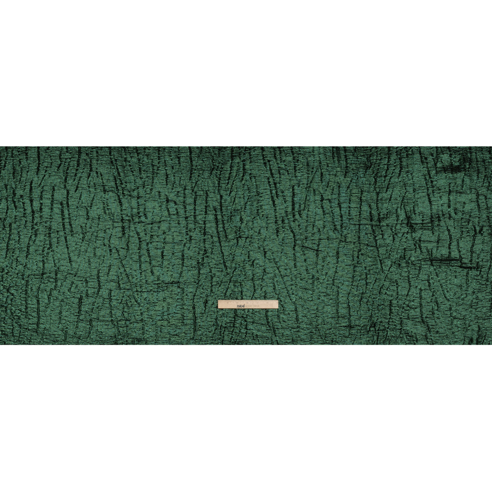 Metallic Brocade - Forest Green Subtle Wrinkles - Kylie Collection