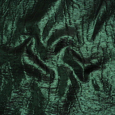 Metallic Brocade - Forest Green Subtle Wrinkles - Kylie Collection