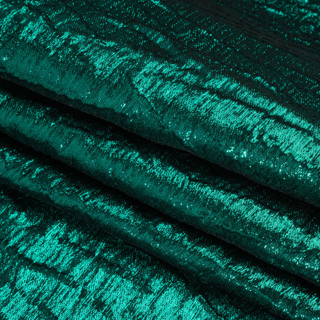 Metallic Brocade - Bright Teal Subtle Wrinkles - Kylie Collection