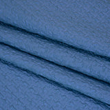 Puckered Novelty Jacketing - Blue Abstract - Edana Collection