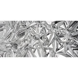 Foiled Faux Leather Stretch Knit - Silver with White Backing - Alison Collection