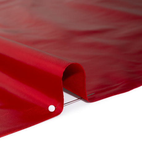 Foiled Faux Leather Stretch Knit - Red - Alison Collection