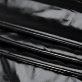 Foiled Faux Leather Stretch Knit - Black - Alison Collection