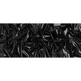 Foiled Faux Leather Stretch Knit - Black - Alison Collection