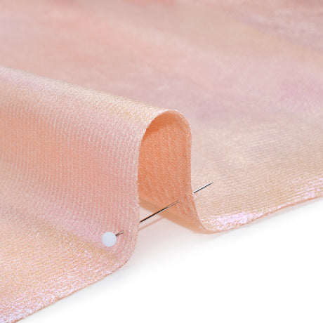 Crinkled Metallic Faux Leather - Pink and Yellow Ombre - Adriana Collection